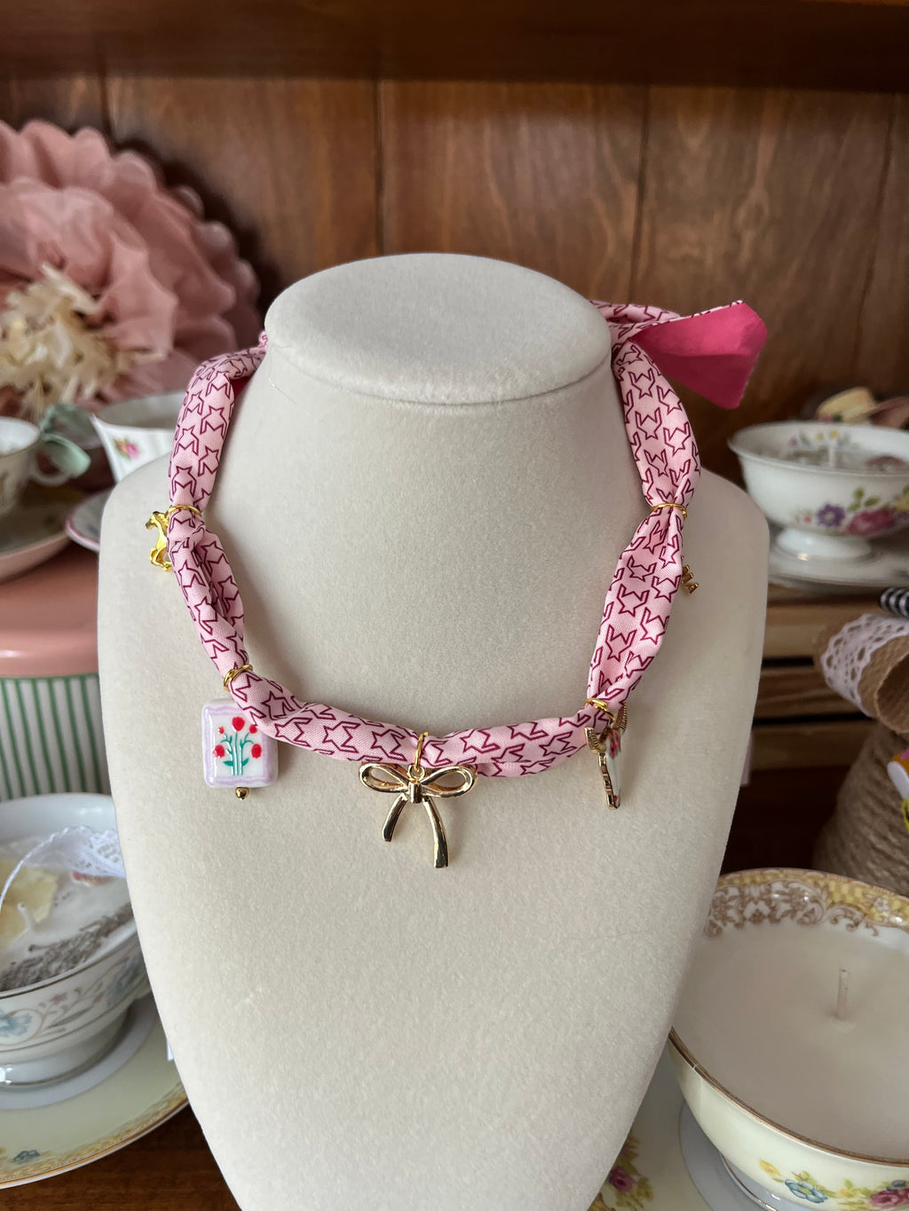 Blushing Meadow Mama Cottage Charm Necklace