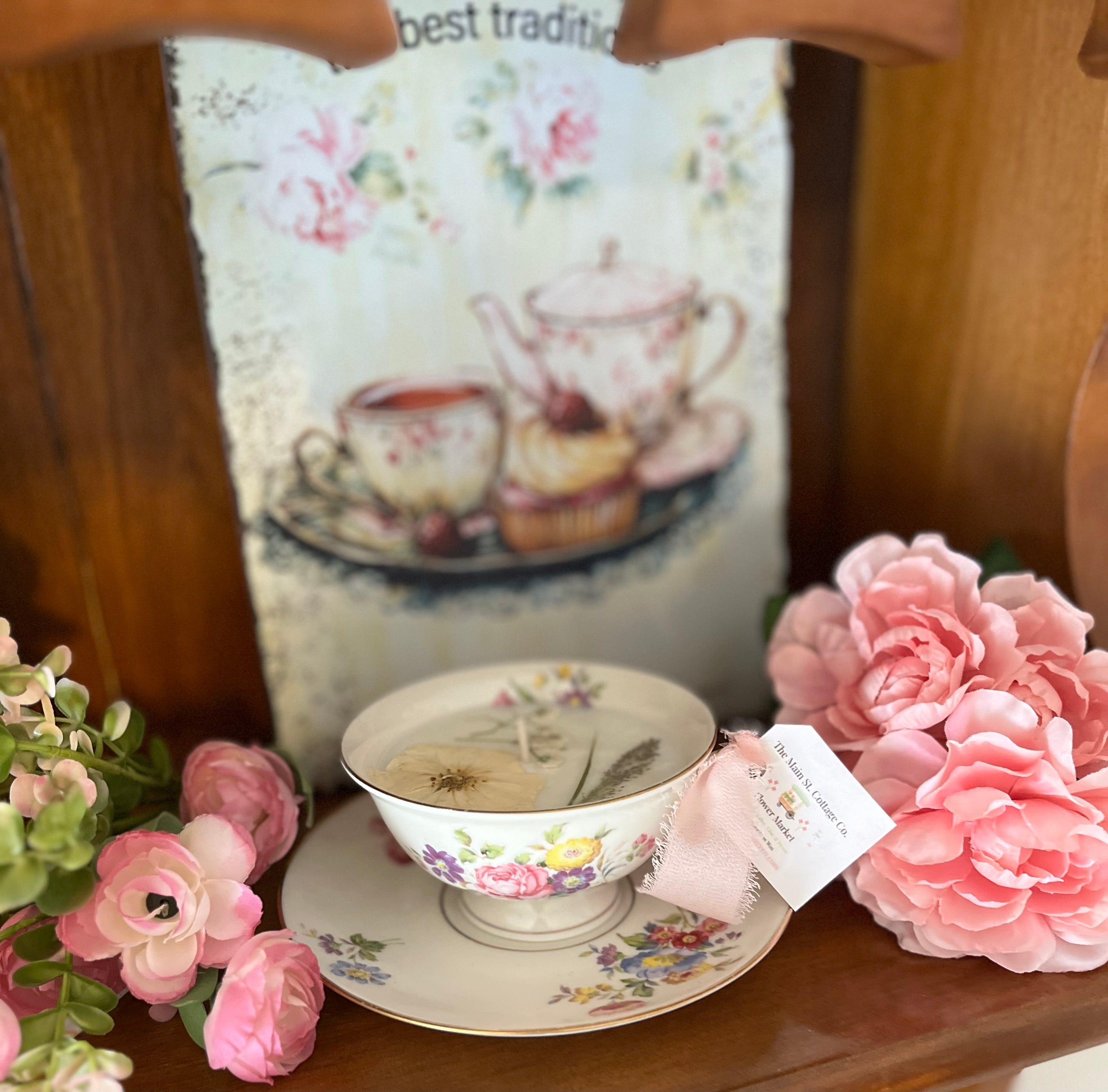 Vintage Teacup Candles