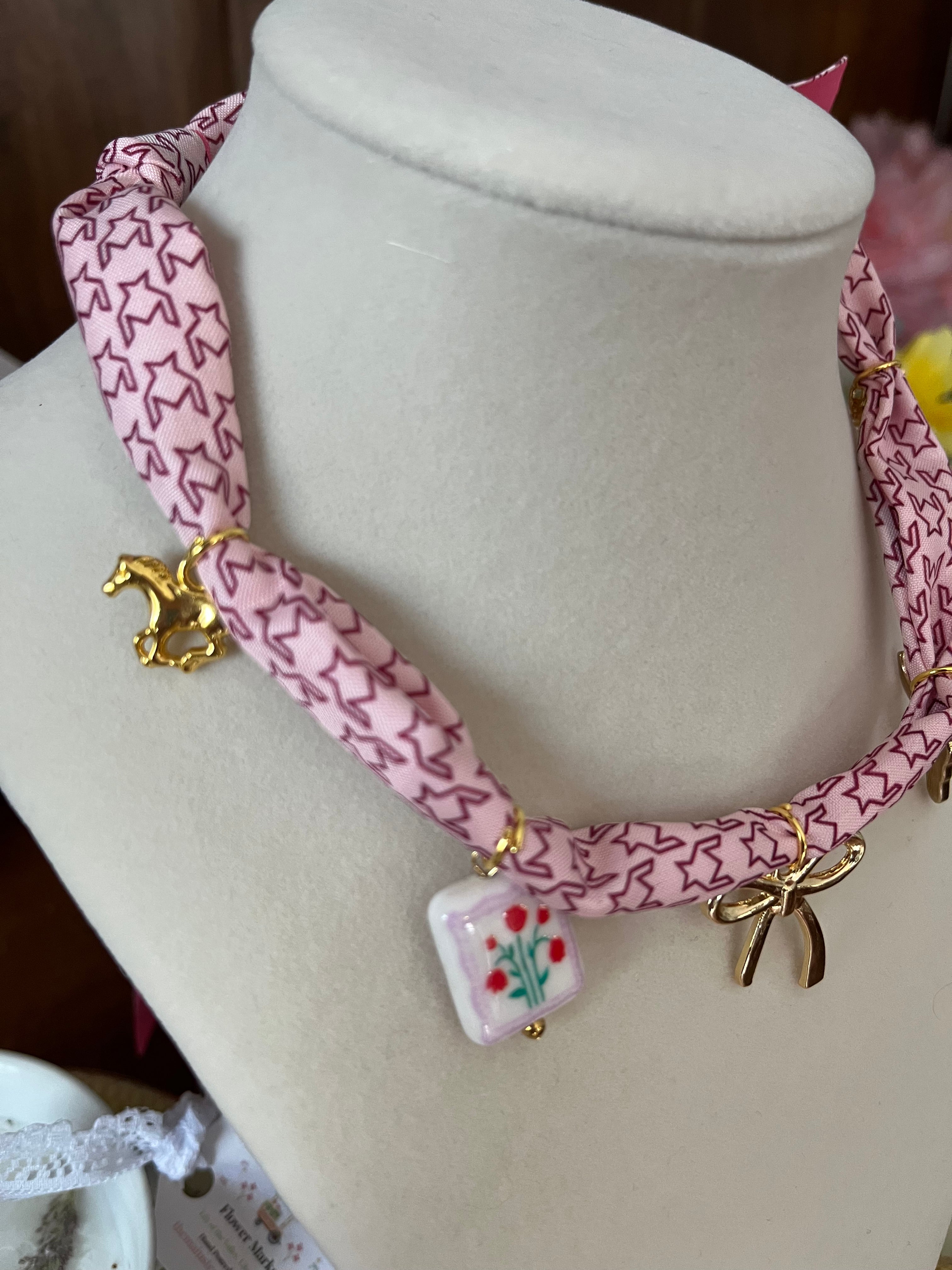 Blushing Meadow Mama Cottage Charm Necklace