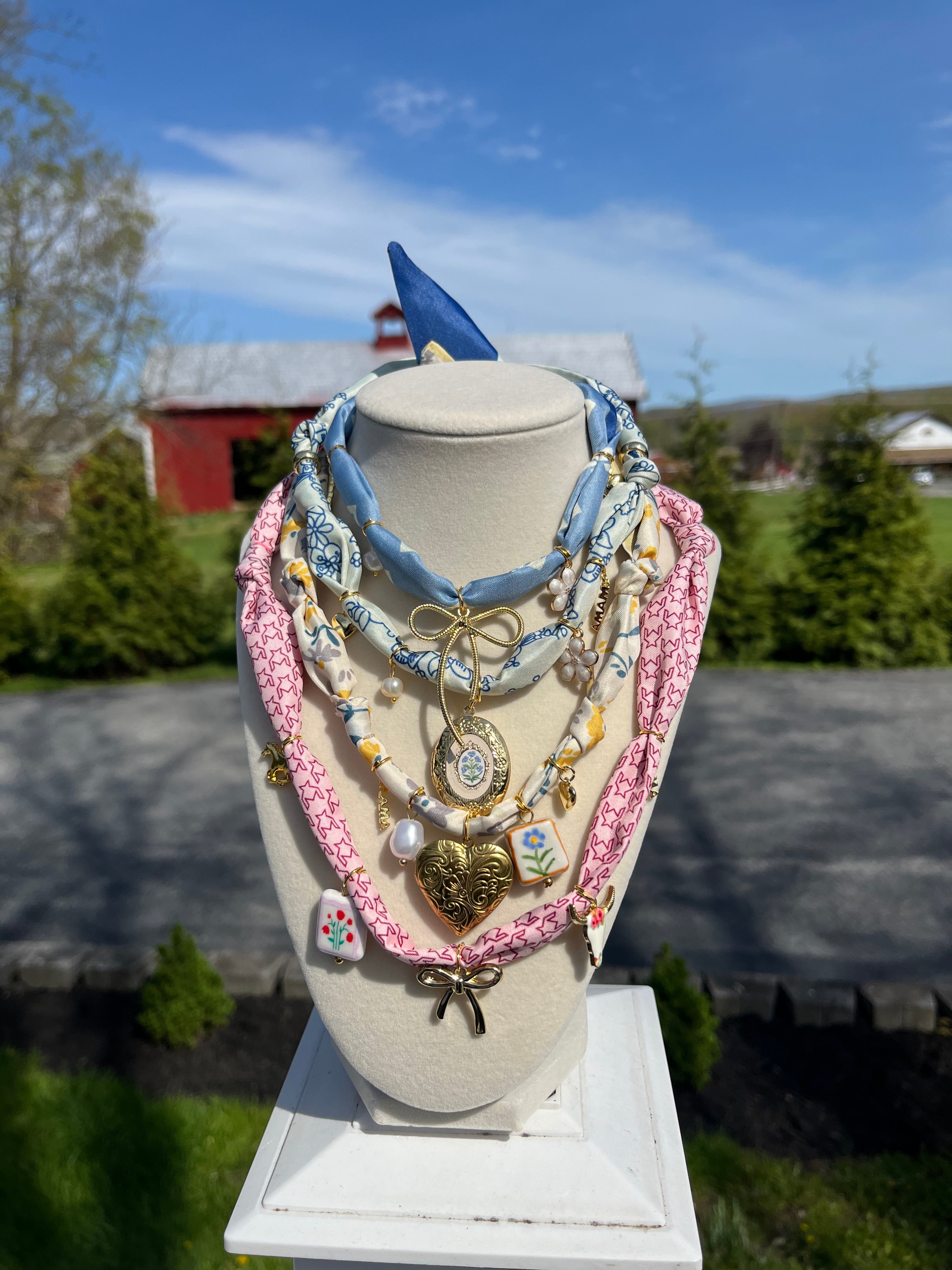 Blushing Meadow Mama Cottage Charm Necklace