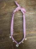 Blush Pink Cottage Floral Bandana Necklace