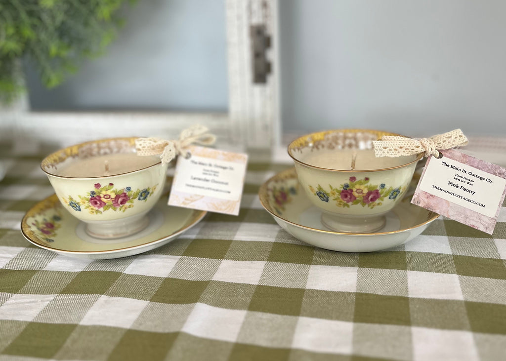 Vintage Teacup Candle