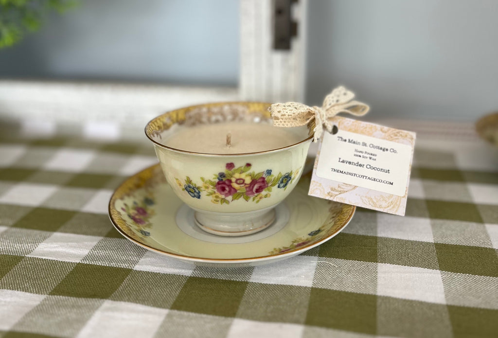 Vintage Teacup Candle