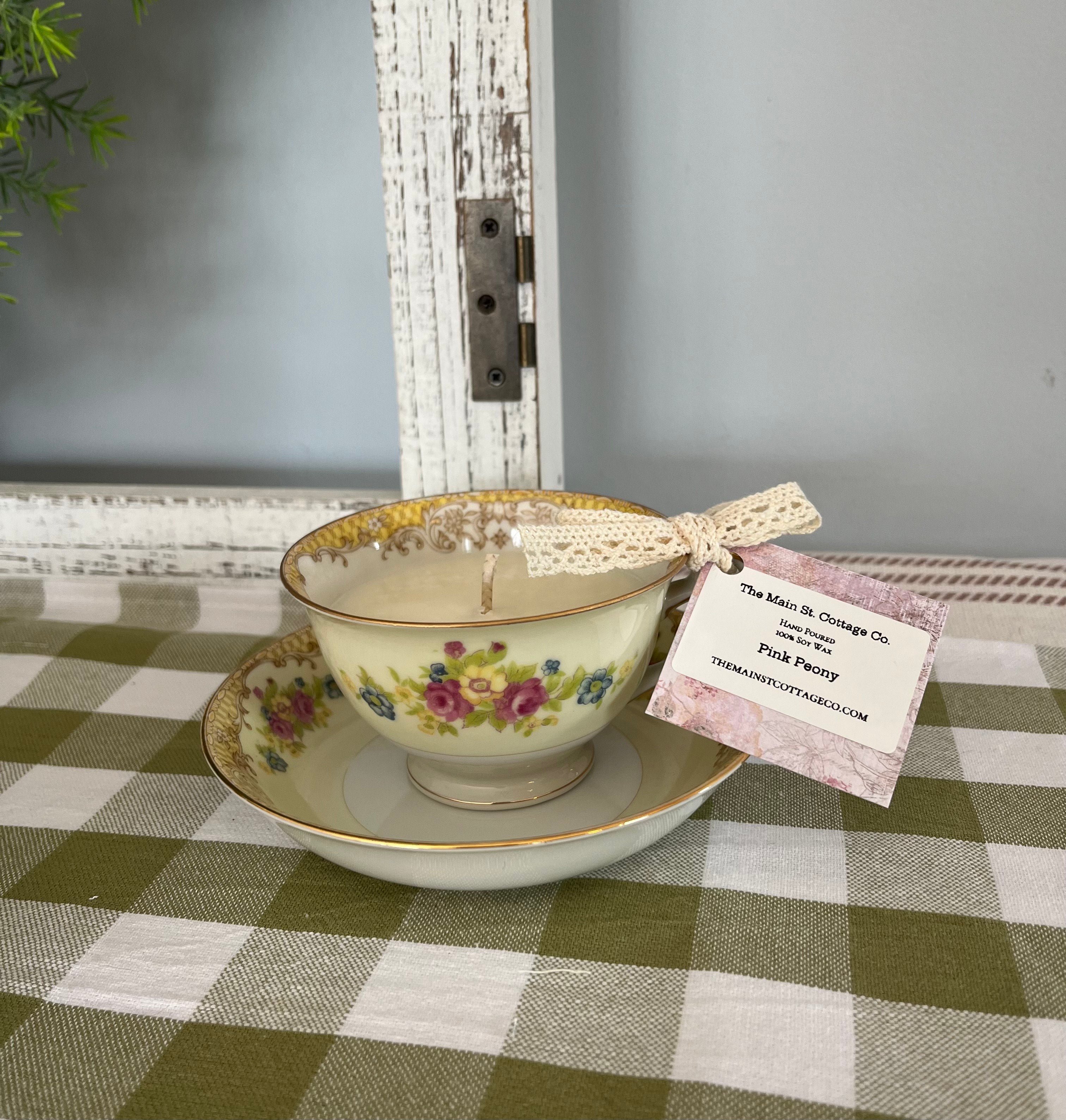 Vintage Teacup Candle