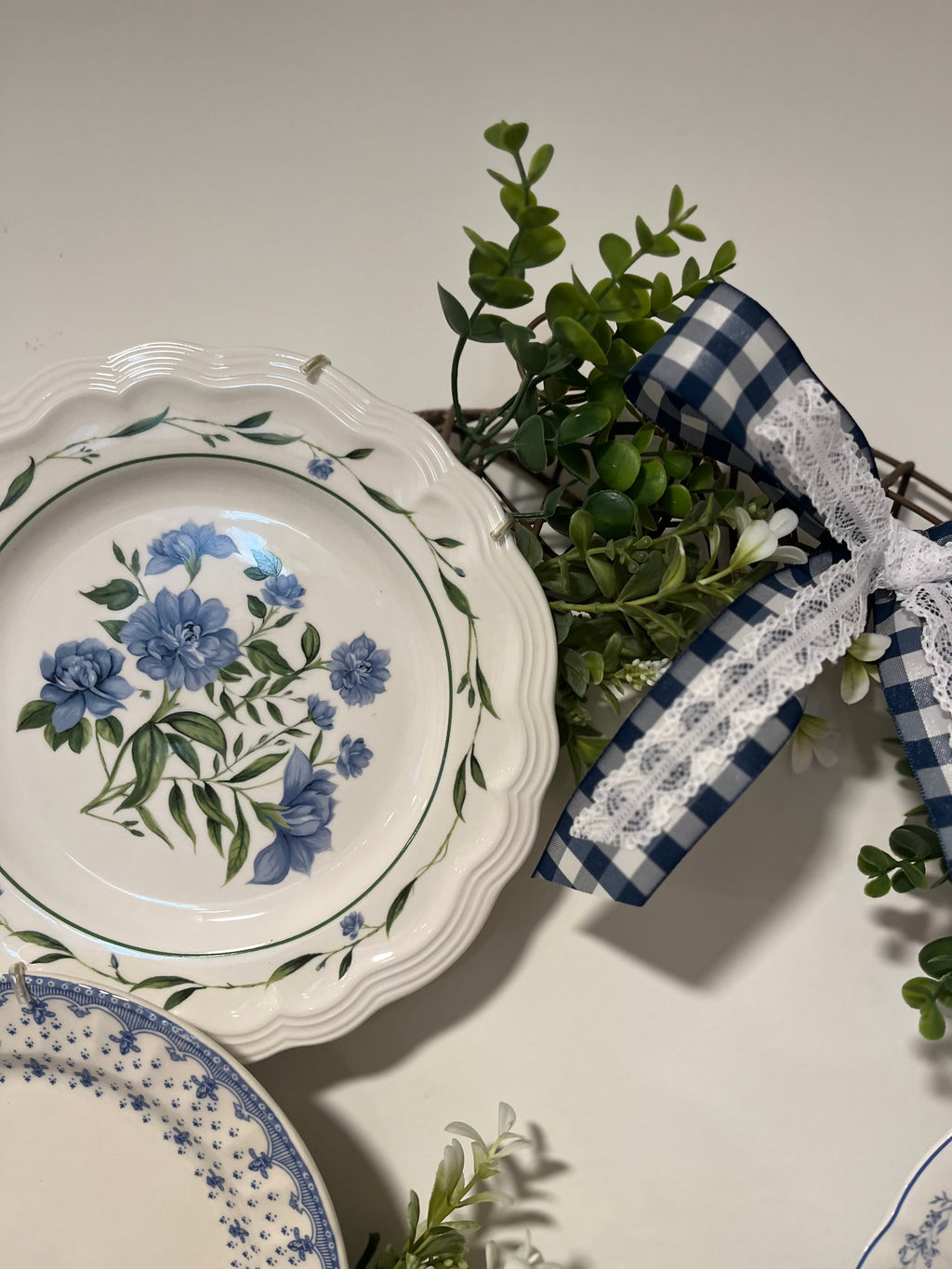 Vintage Plate Wreath